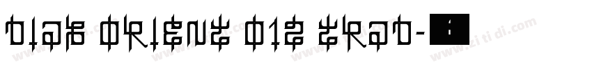 diab orient 012 trad字体转换